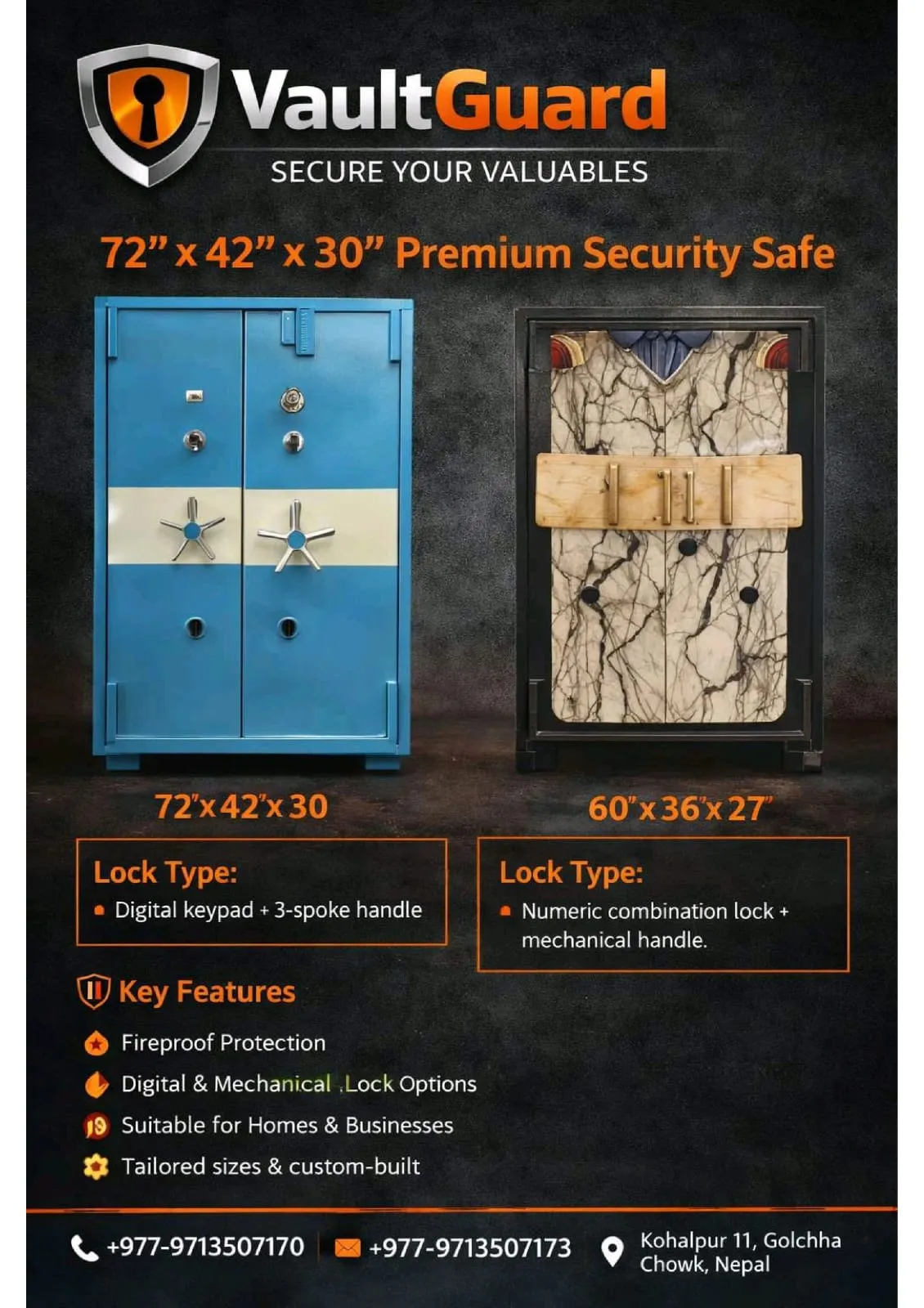 VaultGuard catalog — contact and details